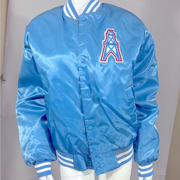 Jackets & Coats Houston Oilers Vintage Satin Jacket Poshmark